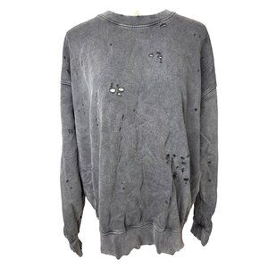 Zara Distressed Gray Sweater L/XL